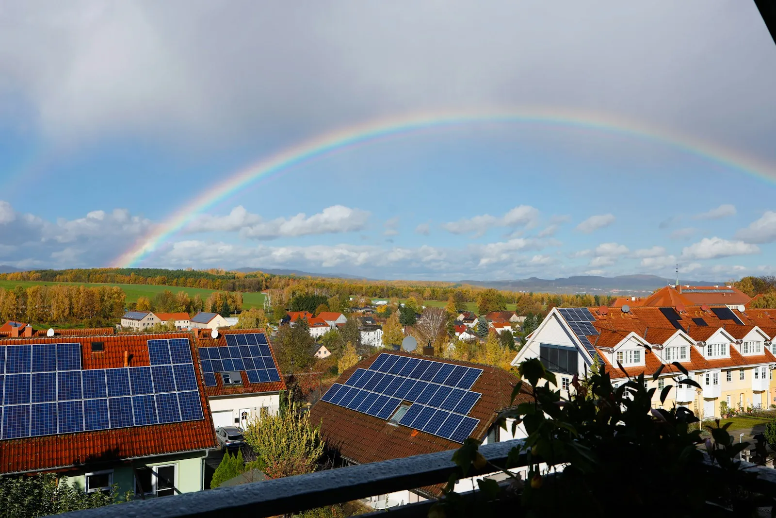 Photovoltaikanlage auf einem Wohnhausdach